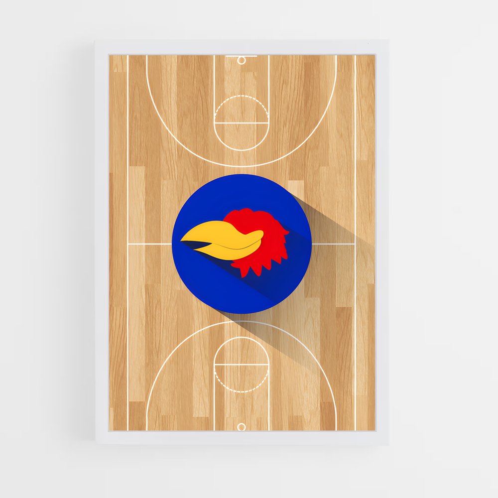 Poster Kansas jayhawks – affiche Basketball (vue 3)